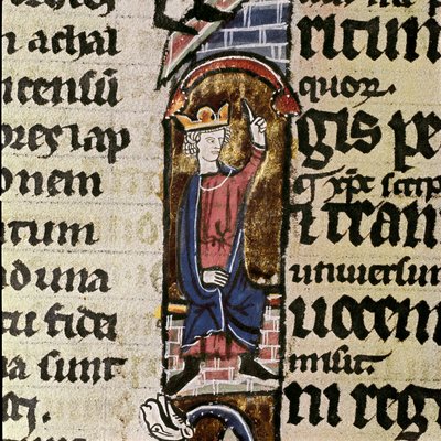 Een koning assisteert bij de wederopbouw van de tempel van Jeruzalem door Unknown artist