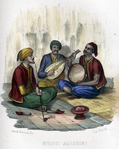 Algerijnse muzikanten. in "L