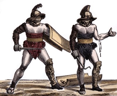 Oud Rome: De Romeinse gladiator - Romeinse Oudheid: de gladiator door Unknown artist