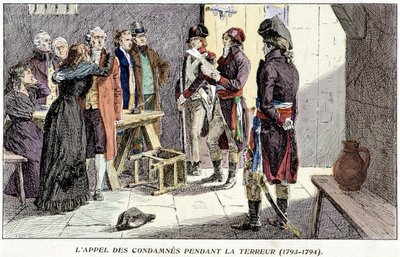 Oproep van veroordeelden tijdens de Terreur (1793-1794) door Unknown artist