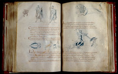 Astronomisch manuscript F 9176 geschreven in Lobbes, met de sterrenbeelden van het noordelijk halfrond door Unknown