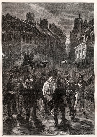 Aanslagen tegen Louis-Philippe I - De samenzwering van de rue des Prouvaires - Op 1 februari door Unknown artist