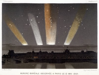Aurora Borealis waargenomen in Parijs op 13/05/1869 - in 