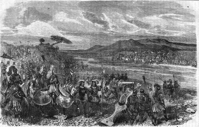 Slag bij Fornoua (Fornovo) (Italië) onder Karel VIII op 6 juli door Unknown artist