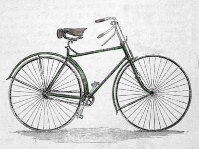 Fietsmodel met frame door Unknown artist