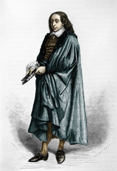 Blaise Pascal (1623-1662), Franse wiskundige, natuurkundige en schrijver door Unknown artist