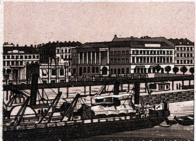 Boedapest, Hongarije: uitzicht op de Donaukade door Unknown artist