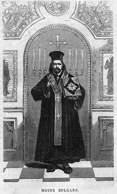Bulgaarse monnik in 1869 door Unknown artist