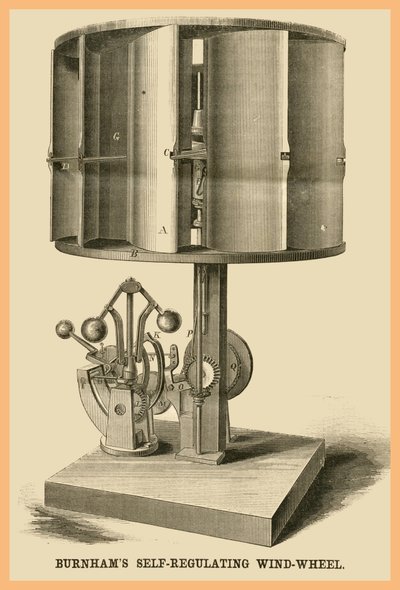 Burnhams Zelfregulerende Wind-Wiel door Unknown Artist