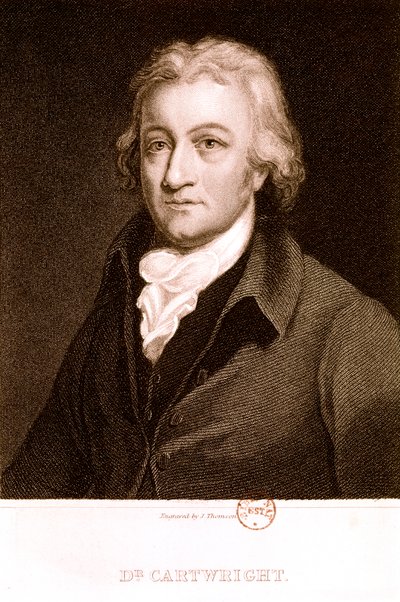 CARTWRIGHT Edmund Engelse uitvinder. Portret (ets) door Unknown Artist