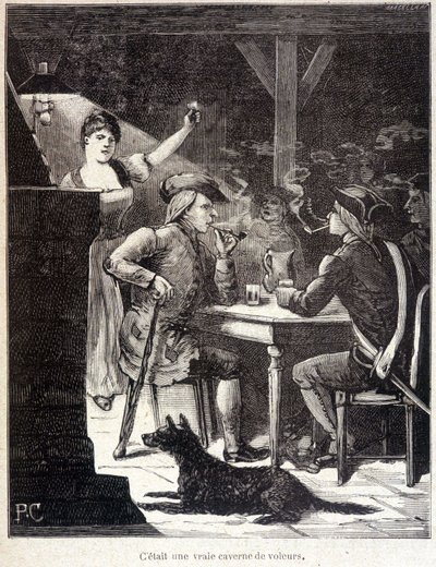Patroon in een taverne door Unknown artist
