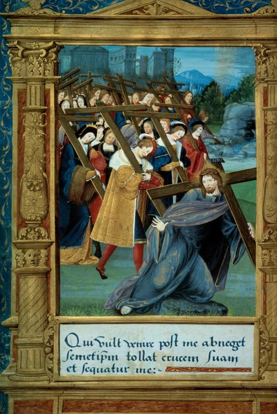 Catechismus: Christus draagt zijn kruis. Manuscriptpagina 