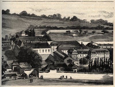 Centrale Huis van Clairvaux (gevangenis van Clairvaux) - Champagne-Ardenne - gravure in 