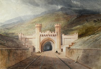 Clayton Tunnel Spoorwegportaal door Unknown artist