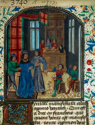 Munt slaan in de Middeleeuwen door Unknown artist