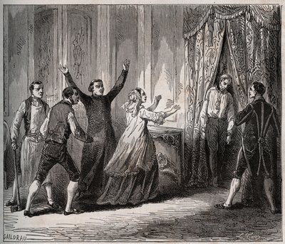 Dood van de Prins van Conde (Louis VI Henri de Bourbon Conde) door Unknown artist