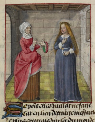 (detail) La Vieille (de Duenna) en Bel Accueil (Goede Ontvangst), uit 