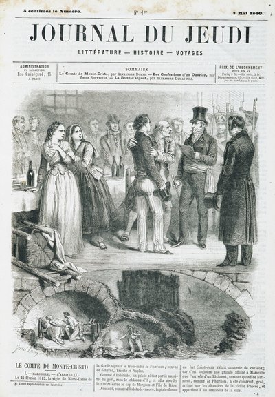 Edmond Dantes, de Graaf van Monte Cristo houdt een receptie - in 