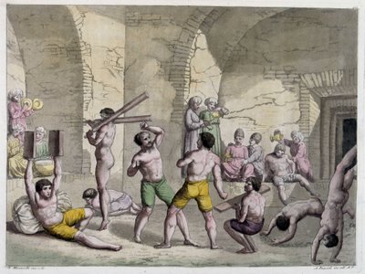 Eur Kaneh of huis van verschillende lichaamsoefeningen, Perzië. door Unknown artist