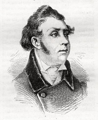 François Charles Dulong - Franse advocaat en politicus - 1792-1834 - gravure door Unknown artist