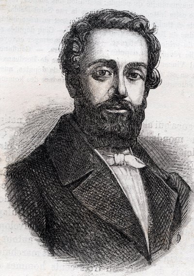 Francois Rose Joseph Degousee 1795 -1862 militair, civiel ingenieur en Republikeins politicus - Gravure van 1882 in 