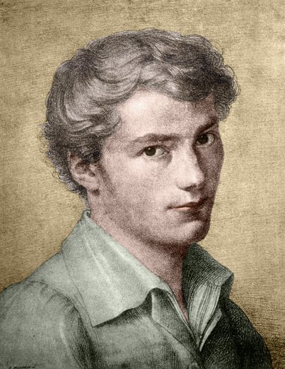Franz Schubert (1797 - 1828) jong door Unknown artist