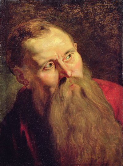 Hoofd van een heilige door Unknown artist