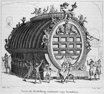 Heidelberg ton met 2192 hectoliter door Unknown artist