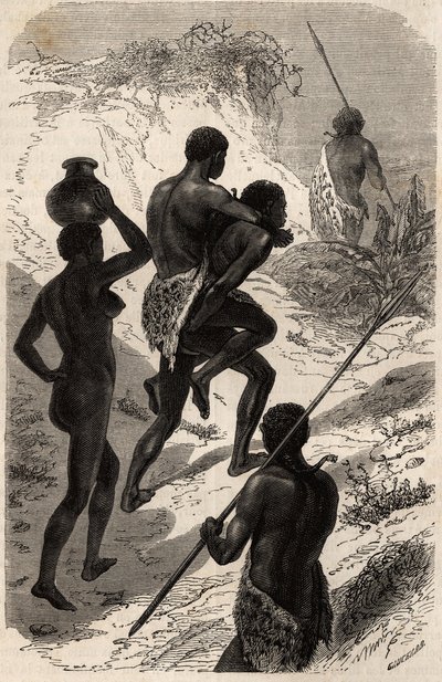 Zijne Majesteit Katchiba op reis, leider van de Obbos-stam door Unknown artist