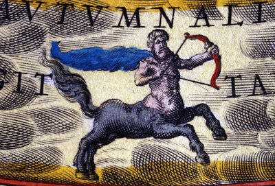 Horoscoop: teken van de dierenriem, de Boogschutter. door Unknown artist