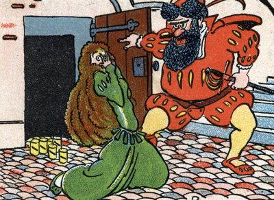 Illustratie voor "Blauwbaard door Unknown Artist