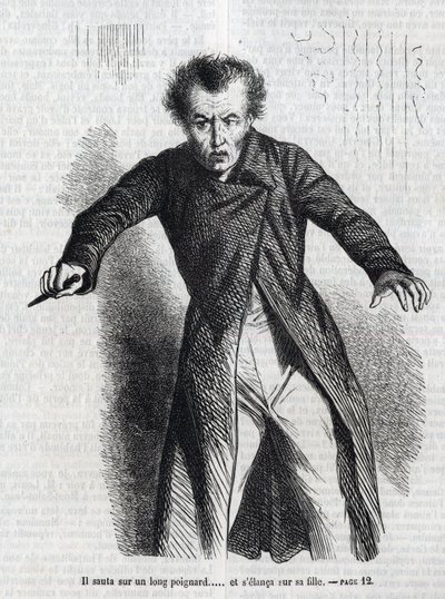 Illustratie van "La Vendetta", roman door Honore de Balzac (1799-1850) door Unknown artist