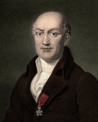 Jean Baptiste Joseph Delambre 1749-1822 (gravure) door Unknown artist
