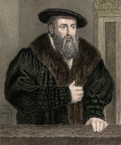 Johannes Kepler (Keppler) 1571-1630 - gravure - 19e eeuw door Unknown artist