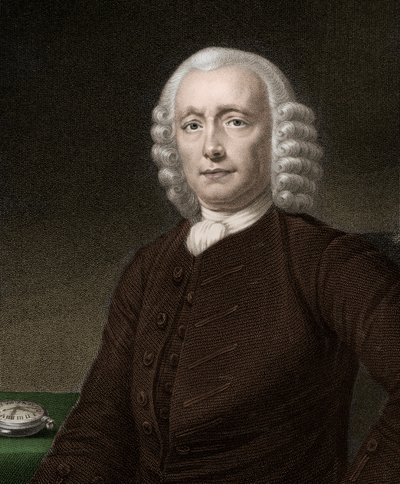 John Harrison 1693-1776 - gravure - 19e eeuw door Unknown artist