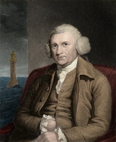 John Smeaton 1724-1792 - gravure - 19e eeuw door Unknown artist