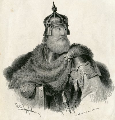 Kęstutis - Groothertog van Litouwen en hertog van Trakai 1297-1382 door Unknown artist
