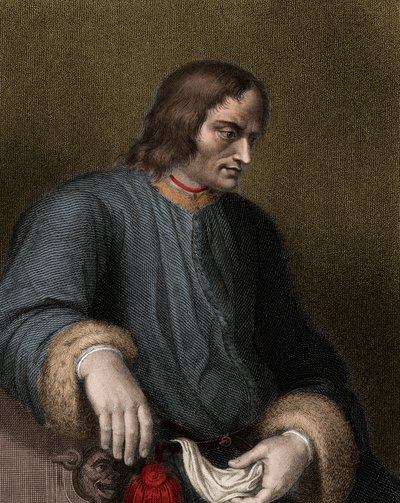 Laurent de Medicis ook bekend als Laurent de Magnifico door Unknown artist