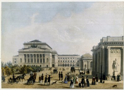Het Alexandrinski Theater in Sint-Petersburg door Unknown artist