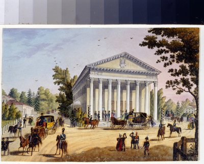 Het zomertheater op het Kamenny-eiland in Sint-Petersburg door Unknown artist