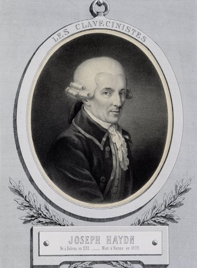 Medailonportret van Musicus Franz Joseph Haydn (1732-1809) door Unknown artist