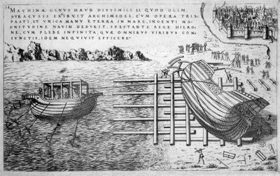 Machine voor het lanceren van schepen in de 16e eeuw - ed. 1578 door Unknown artist
