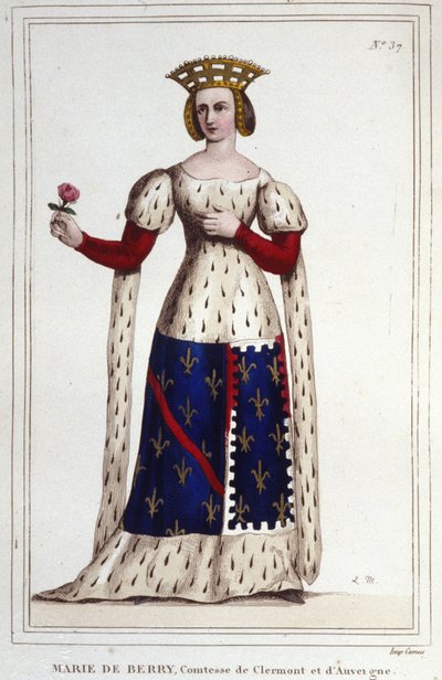 Marie de Berry (1367-1434). Gravin van Clermont en Auvergne door Unknown artist