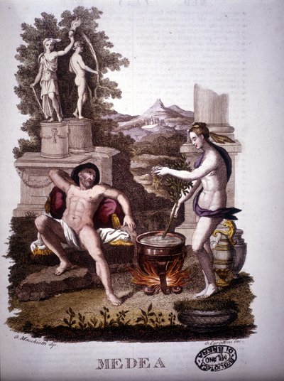Medea - in Dizionario mitologico door Unknown artist