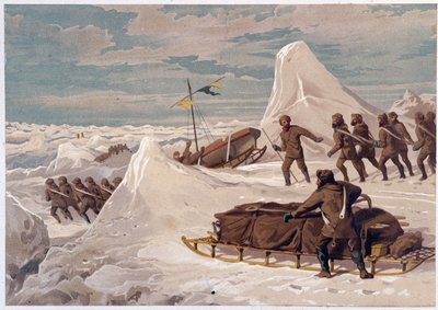Mannen en sleeën - in 