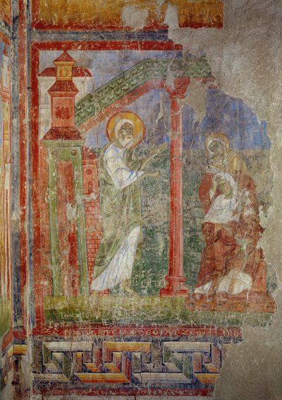 Muurschilderingen in de kerk van het benedictijnenklooster van Lambach, Opper-Oostenrijk (fresco) door Unknown artist