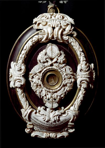 Objectieflens van de astronomische kijker van Galilei of Galileo Galilei (1564-1642). 1609-1610. Museo di Storia della Scienza, Florence door Unknown artist