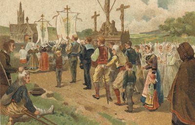 Oude gewoonte gevierd in de regio Bretagne: de vergeving van Sainte Anne d