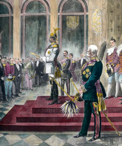 Openingsrede van de Rijksdag door Wilhelm II op 6 mei door Unknown artist