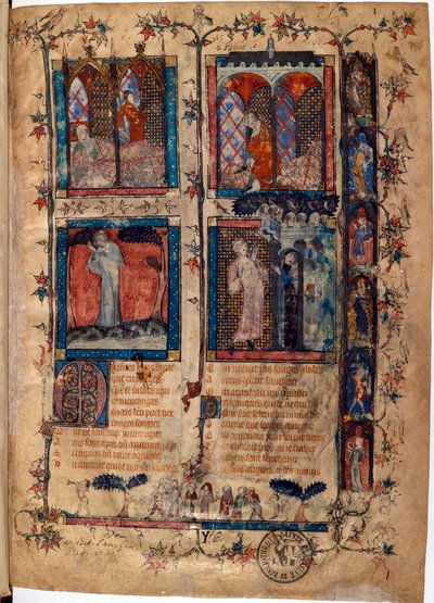 Verlichte pagina uit het manuscript 
